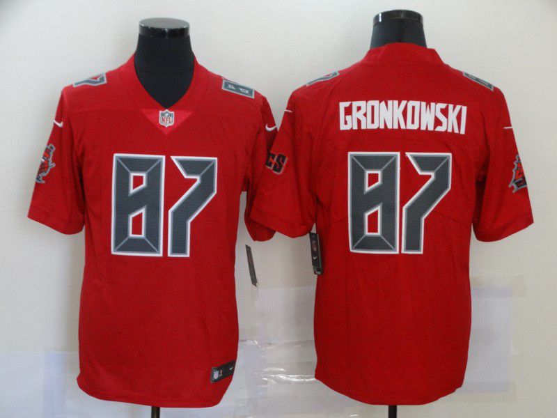 Men Tampa Bay Buccaneers #87 Gronkowski Red 2020 Vapor Untouchable Limited Playe Nike NFL Jerseys->tampa bay buccaneers->NFL Jersey
